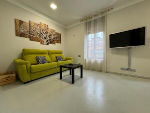 Televízia a/alebo spoločenská miestnosť v ubytovaní Apartamentos Mk77 León- San Isidoro