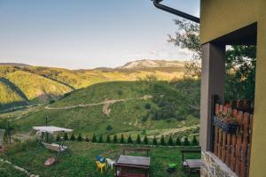 a house with a view of a mountain at Relaxing holiday house in Sarajevo