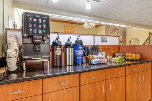 a kitchen with a counter with a coffee maker at Best Western Plus Knoxville Cedar Bluff in Knoxville