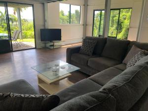 Zona de estar de Daintree - House with a view