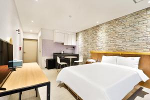 Kuchyň nebo kuchyňský kout v ubytování Ciel mini hotel