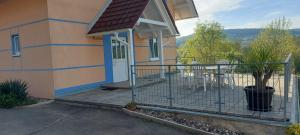 Balkón alebo terasa v ubytovaní Ferienhaus Alegria
