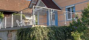 Balkón alebo terasa v ubytovaní Ferienhaus Alegria