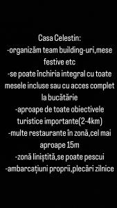 a line of text on a black background at Pensiunea Celestin in Eşelniţa