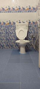 コダイカナルにあるSilver Mist villaのバスルーム(白いトイレ付)が備わります。