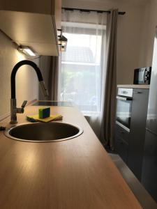 Küche/Küchenzeile in der Unterkunft Mimalou möbliertes Apartment in Crimmitschau