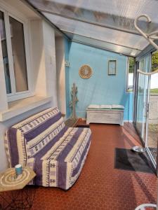 Χώρος καθιστικού στο Maison bord de mer