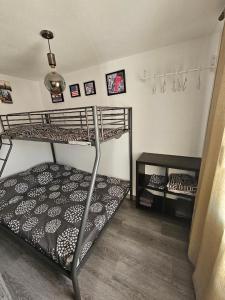 Un dormitorio con una litera en una habitación. en Piso Ana appartement Cosy et moderne, Climatisé été, hiver, en Campillos