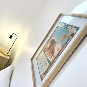 Postel nebo postele na pokoji v ubytování Suite Jockey Stable by La Boîte En Plus