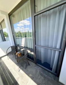 Balkón nebo terasa v ubytování Aqua Hotel