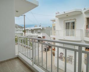 A balcony or terrace at Basiliki's Apartments