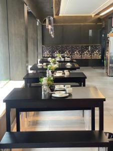 Restaurace v ubytování Shanming Boutique Homestay