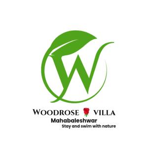 a green leafy logo with a w symbol at Woodrose villa mahabaleshwar in Satara