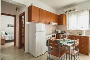 A kitchen or kitchenette at Basiliki's Apartments