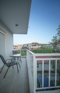 A balcony or terrace at Basiliki's Apartments