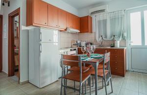 A kitchen or kitchenette at Basiliki's Apartments