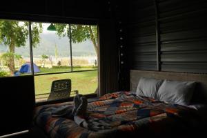 Postel nebo postele na pokoji v ubytování Bali Strawberry Glamping and Camp Bedugul + 31 fotografií