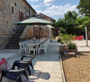 Patio alebo iná vonkajšia časť ubytovania Ardèche chambres d hôtes près de Vallon pont d Arc