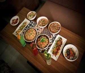 酒店内部或周边提供的食物