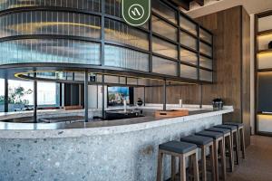 Lounge atau bar di Amazing 1 BR Condo in Reforma - Pool - Gym - King