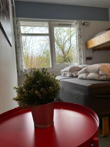 Predel za sedenje v nastanitvi Danhostel Aalborg