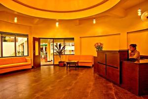 The lobby or reception area at Hotel Palm Royal Palace Bhimtal