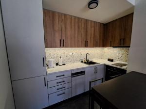 Dapur atau dapur kecil di Angelika apartman Divčigora