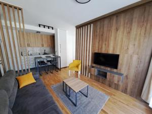 Dapur atau dapur kecil di Angelika apartman Divčigora