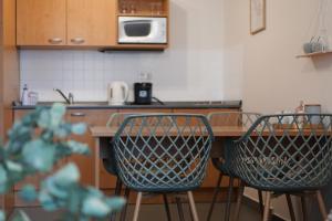 Kuchyň nebo kuchyňský kout v ubytování Apartmány KiRi