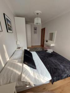 Katil atau katil-katil dalam bilik di Kamieński apartament +7 gambar