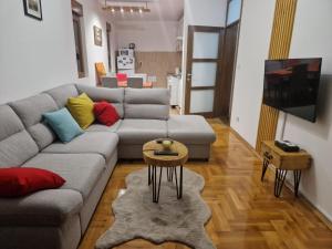 TV a/nebo společenská místnost v ubytování Apartment Holiday
