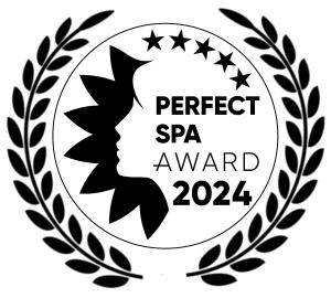 a black and white logo for the secret spa award at Hotel & Medi-Spa Biały Kamień in Świeradów-Zdrój
