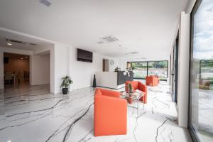 TV a/nebo společenská místnost v ubytování Hotel Cajeta