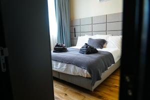Postel nebo postele na pokoji v ubytování Hotel Mezza Notte