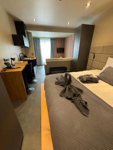 Kuchyň nebo kuchyňský kout v ubytování Hotel Mezza Notte