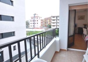a balcony with a view of a building at RNET - MTA Apartaments A2 in Roses