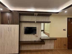 Una cocina o cocineta en Pine Tree Resort