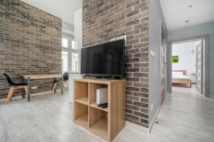 TV a/nebo společenská místnost v ubytování Piotrkowska Modern Apartment