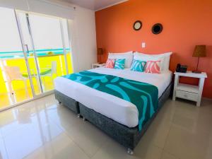 Hotel Caribbean Coral客房内的一张或多张床位