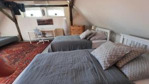 Rúm í herbergi á Apartmán Franz Josef