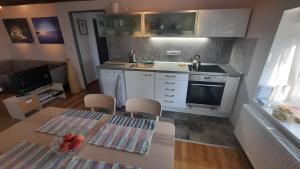 Eldhús eða eldhúskrókur á Apartmán Franz Josef