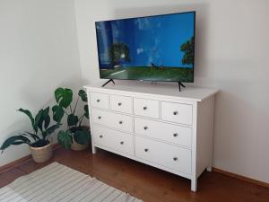 TV a/nebo společenská místnost v ubytování Chalupa Na Polní