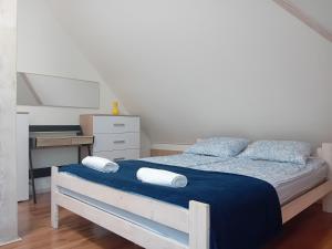 Łóżko lub łóżka w pokoju w obiekcie Pokoje u Igi