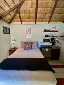 a bedroom with a large bed in a room at Studio Candelero en Loreto in Loreto +15 photos