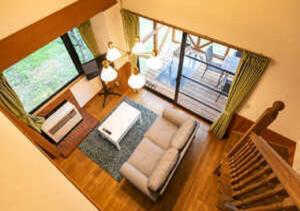 an overhead view of a living room with a couch at Farm Inn Neba - Vacation STAY 46694v in Urugi