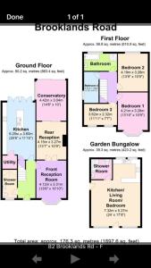 a floor plan of a brooklands road at Under Renovation, available in JULY - Comfy 5-Bed House 2 Bathrooms with Games Room in Birmingham