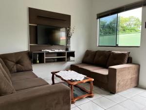 Ruang duduk di Apartamento a 100 mts Hospital Cassems