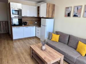 Kuchyň nebo kuchyňský kout v ubytování Апартаменти Bella Deluxe
