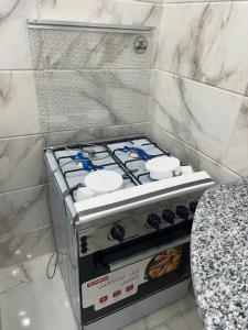 a stove in the corner of a kitchen at airport sun in Hurghada