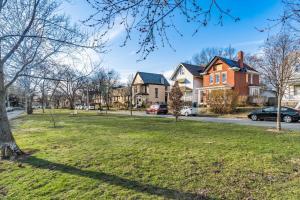 a street in a residential neighborhood with houses at Housepitality - The OSU Mansion- OSU Sleeps 20 in Columbus